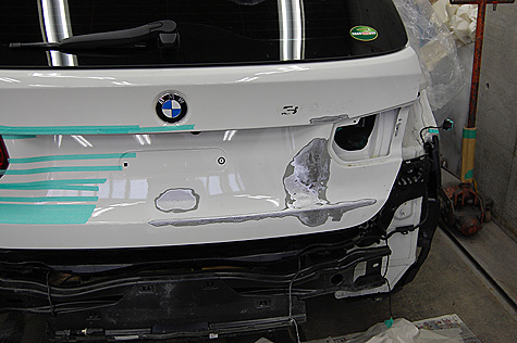 BMW･320d･ツーリング(F31)の板金が終了