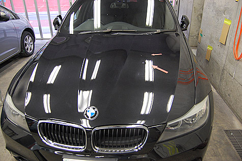 BMW･320i･ツーリング･Mスポーツ(E91)のボンネット修理