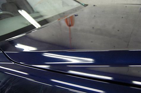 コーティング剤を塗布したクラウン･マジェスタ･V8のボンネット