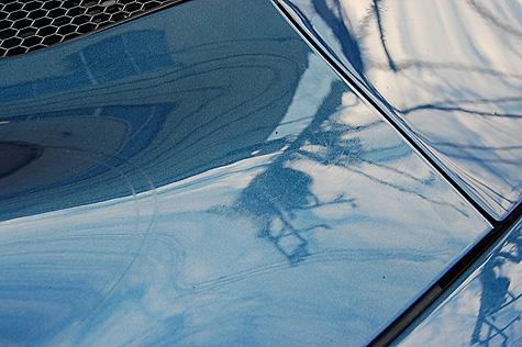 フェラーリ･360･モデナ･スパイダーのカウルの塗装詳細