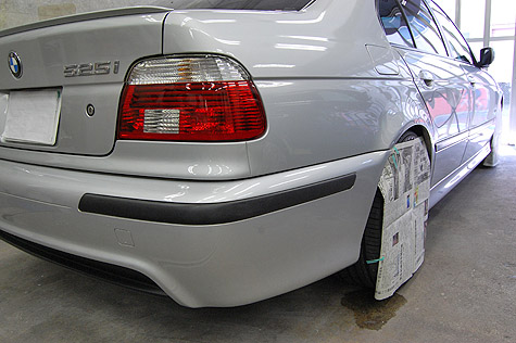 BMW･525i･Mスポーツ(E39)の作業前の後部画像