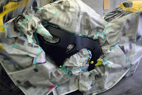 �z���_�CBR1000RR (SC59)�̍��A���~�t���[���ɃT�t�F��h��