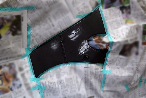 �z���_�CBR1000RR (SC59)�̉E���̃A���~�t���[���ɕt�����p�e������