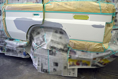 �����N���V�O�̃h�A�ƃt�F���_�[�ɃT�t�F��h��