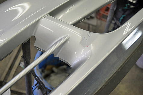 �|���V�F�911��J����S (997)�̃o���p�[�̑O���̏�������